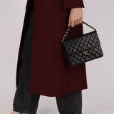 Chanel 1998 Lambskin Push-Pin Square Single Flap 24K GP