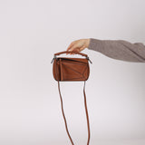 Loewe Cognac Mini Puzzle Bag