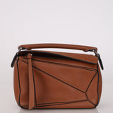 Loewe Cognac Mini Puzzle Bag