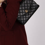 Chanel 1996 Lambskin Kelly Shoulder Flap 24K GP