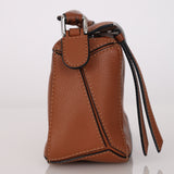 Loewe Cognac Mini Puzzle Bag