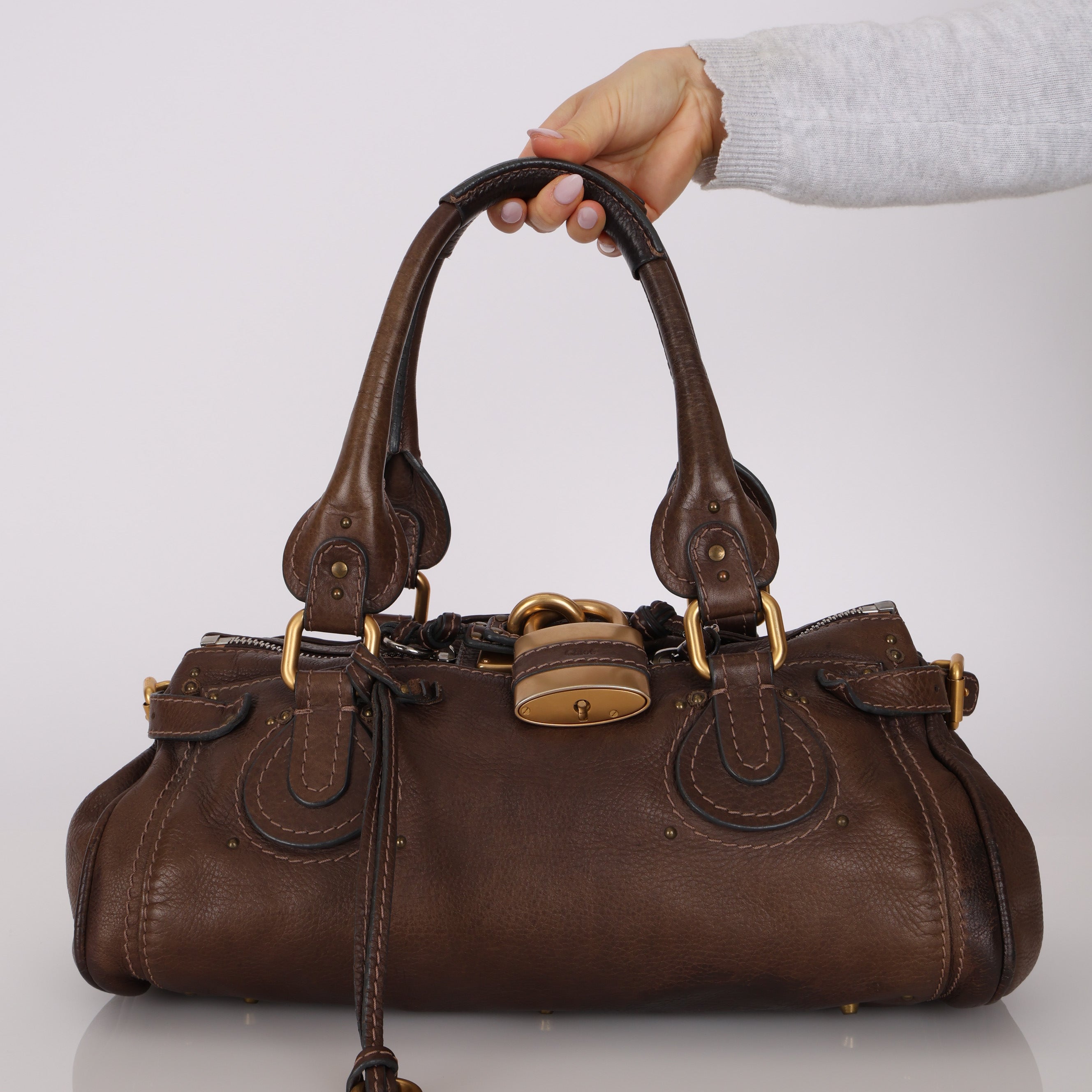 Chloe Chocolate Brown Medium Paddington Bag