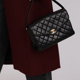 Chanel 1996 Lambskin Kelly Shoulder Flap 24K GP