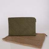 Bottega Veneta Olive Intrecciato A3 Portfolio