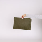 Bottega Veneta Olive Intrecciato A3 Portfolio