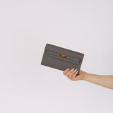 Hermès 2024 Gris Meyer Epsom Kelly To-Go Wallet GHW