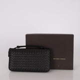 Bottega Veneta Intrecciato Long Wallet with Strap