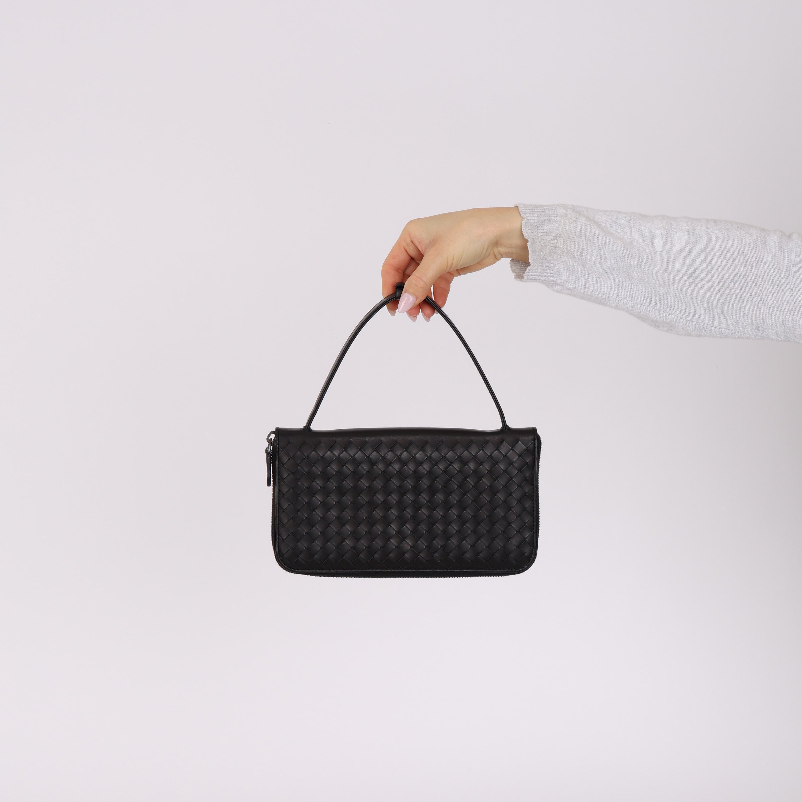 Bottega Veneta Intrecciato Long Wallet with Strap