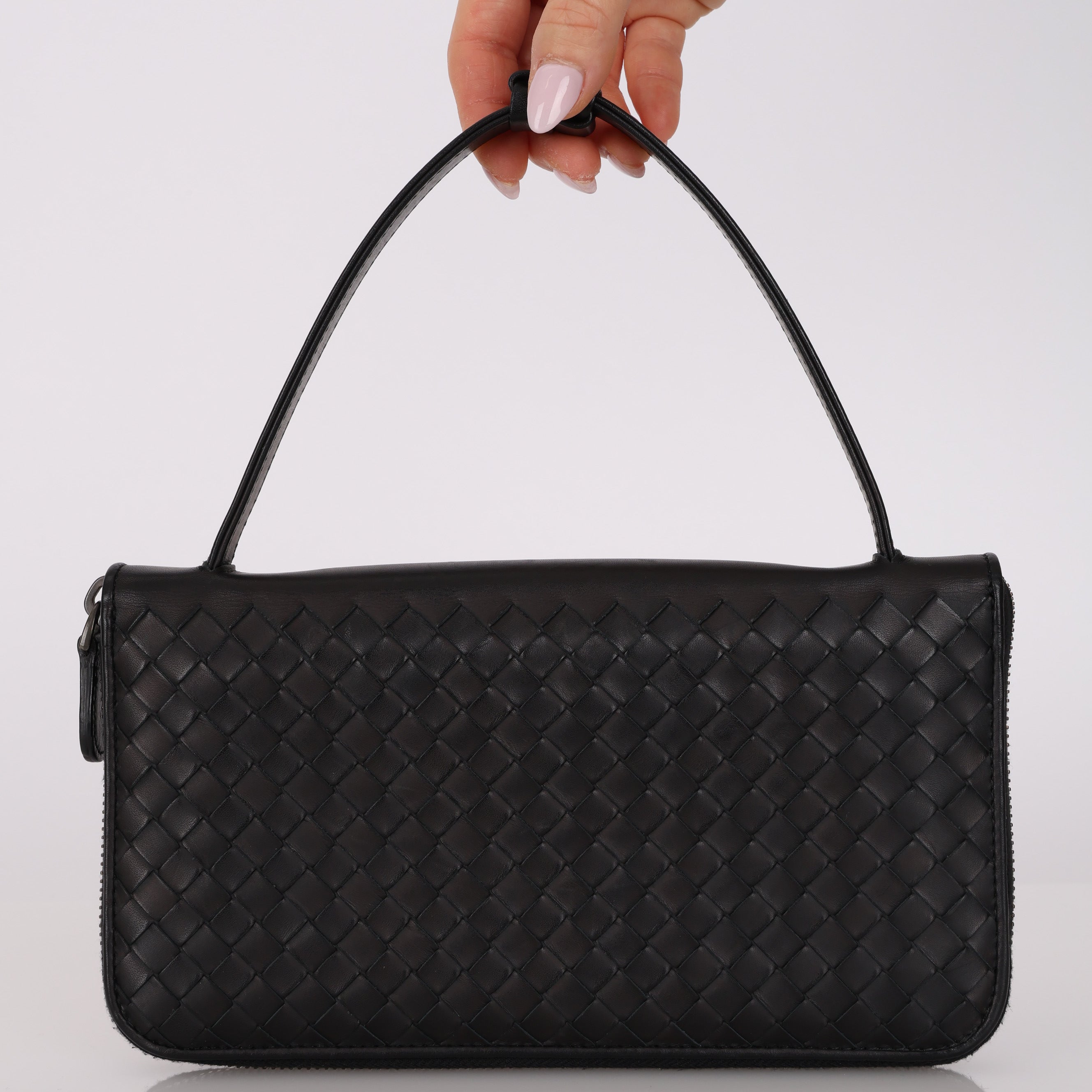 Bottega Veneta Intrecciato Long Wallet with Strap