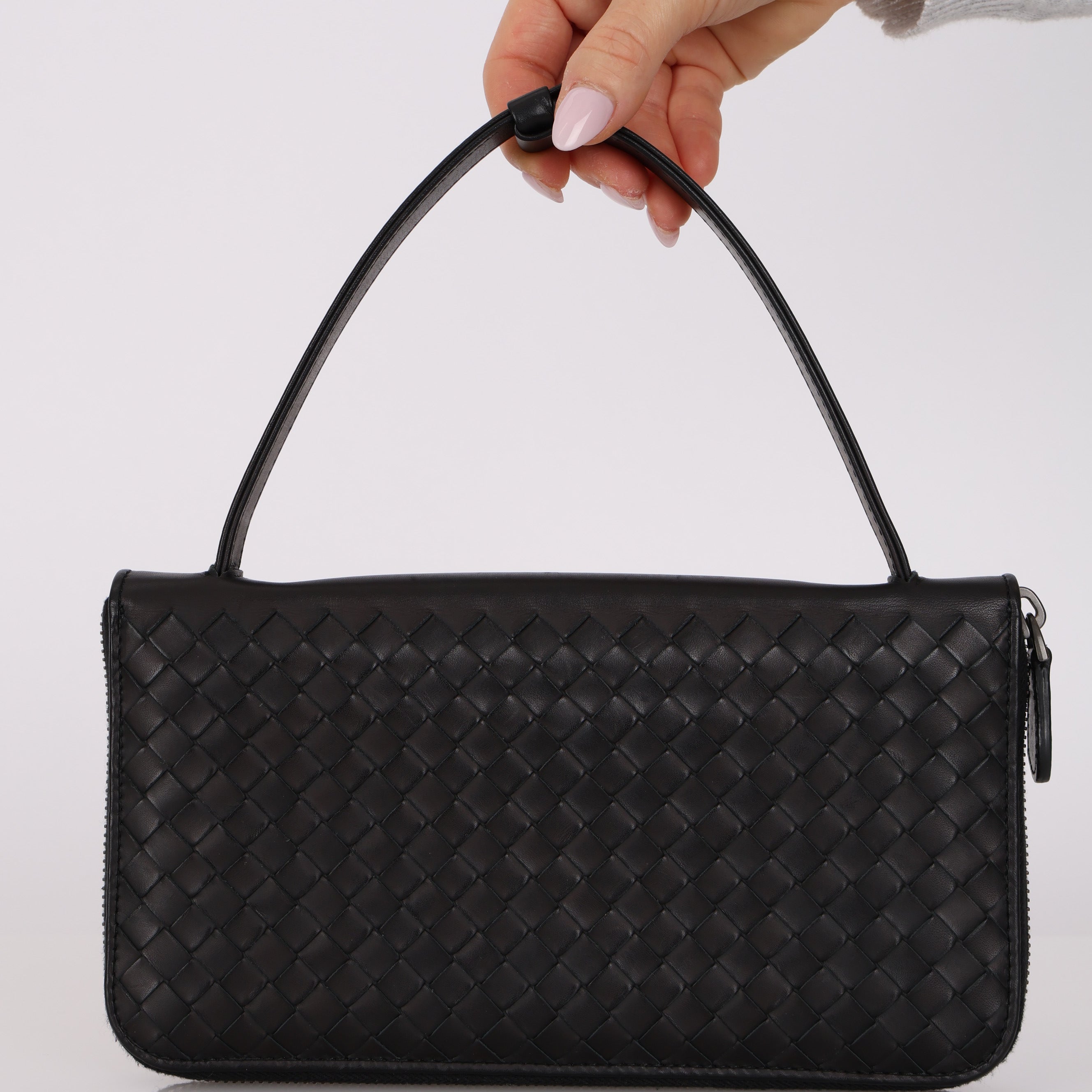Bottega Veneta Intrecciato Long Wallet with Strap