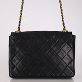Chanel 1990s Lambskin Jeweled CC Envelope Flap Bag