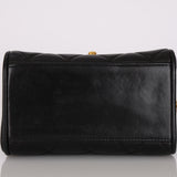Chanel 1995 Lambskin Turnlock Square Box Flap Bag 24K GP