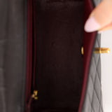 Chanel 1995 Lambskin Turnlock Square Box Flap Bag 24K GP