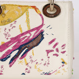 Rare Christian Dior x Spencer Sweeney 2015 Blanc Leather Diorodeo Embroidered Mini Lady Bag