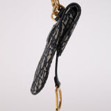 Dior 2019 Navy Oblique Saddle Belt Bag with Guitar Strap