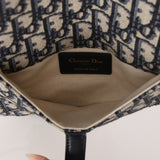 Dior 2019 Navy Oblique Saddle Belt Bag with Guitar Strap