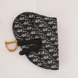 Dior 2019 Navy Oblique Saddle Belt Bag with Guitar Strap