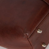 Christian Dior 2005 Brown Shell Cordovan Floral Embroidered Romantique Tote