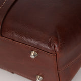 Christian Dior 2005 Brown Shell Cordovan Floral Embroidered Romantique Tote