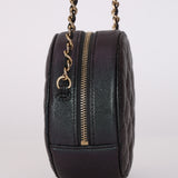 Chanel 2019 Iridescent Caviar Round Clutch on Chain