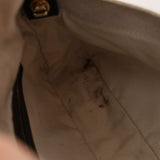 Fendi Natural Linen Floral Embroidered Baguette