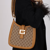 Gucci GG Canvas Square G Jackie Hobo