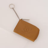 Chanel 2014 Beige Caviar Timeless Coin Case