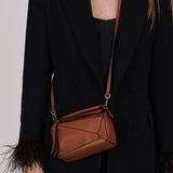 Loewe Cognac Mini Puzzle Bag