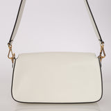 Fendi Blanc Leather Romano Multi Pocket Baguette