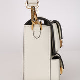 Fendi Blanc Leather Romano Multi Pocket Baguette