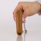 Chanel 2014 Beige Caviar Timeless Coin Case