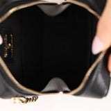 Chanel 2023 Caviar Diamond Resin Square Clutch on Chain