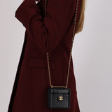 Chanel 2023 Lambskin Turnlock Mini Vanity Bag