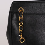 Chanel 1995 Caviar Triple CC Tote Bag 24K GP