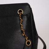 Chanel 1995 Caviar Triple CC Tote Bag 24K GP