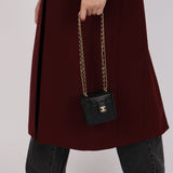 Chanel 2023 Lambskin Turnlock Mini Vanity Bag