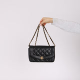 Chanel 1996 Lambskin Small Diana Bag 24K GP