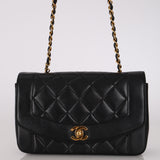 Chanel 1996 Lambskin Small Diana Bag 24K GP