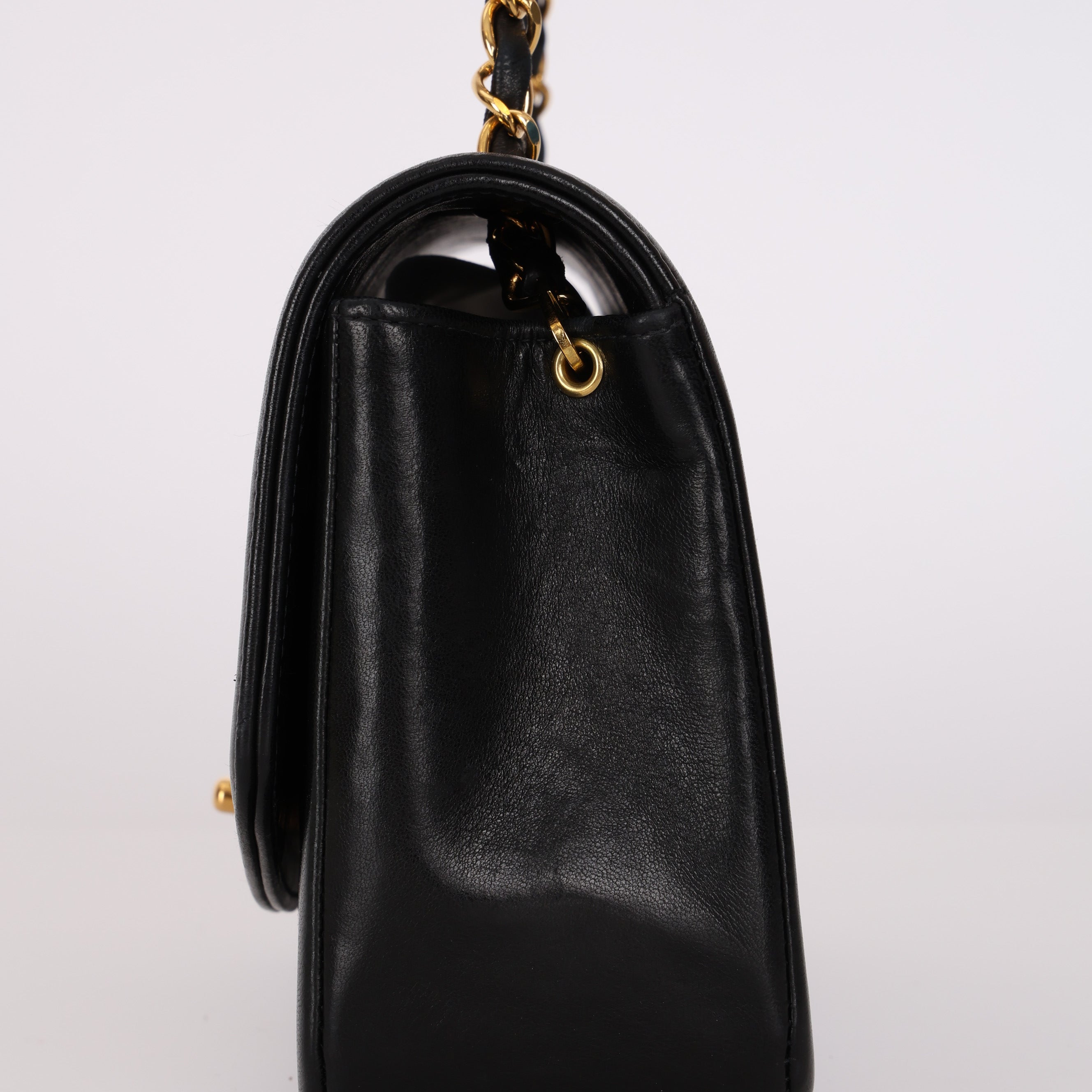 Chanel 1996 Lambskin Small Diana Bag 24K GP