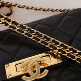 Chanel 2017 Lambskin Golden Clasp Wallet on Chain