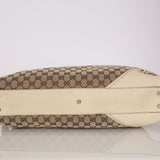 Gucci Beige GG Canvas New Britt Boston Bag