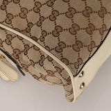 Gucci Beige GG Canvas New Britt Boston Bag