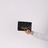 Chanel 2017 Lambskin Golden Clasp Wallet on Chain