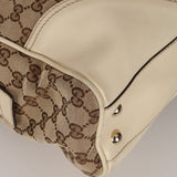 Gucci Beige GG Canvas New Britt Boston Bag