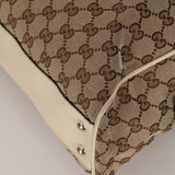 Gucci Beige GG Canvas New Britt Boston Bag