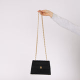 Rare Chanel 1991 Satin Bijoux Turnlock Mini Kelly Bag 24K GP
