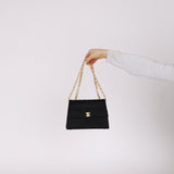 Rare Chanel 1991 Satin Bijoux Turnlock Mini Kelly Bag 24K GP
