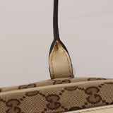 Gucci Beige GG Canvas New Britt Boston Bag