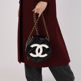 Limited Edition Chanel 1994 Patent Rounded Vanity Bag