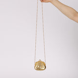 Rare Gucci Gold GG Metal Shell '1970s' Minaudière